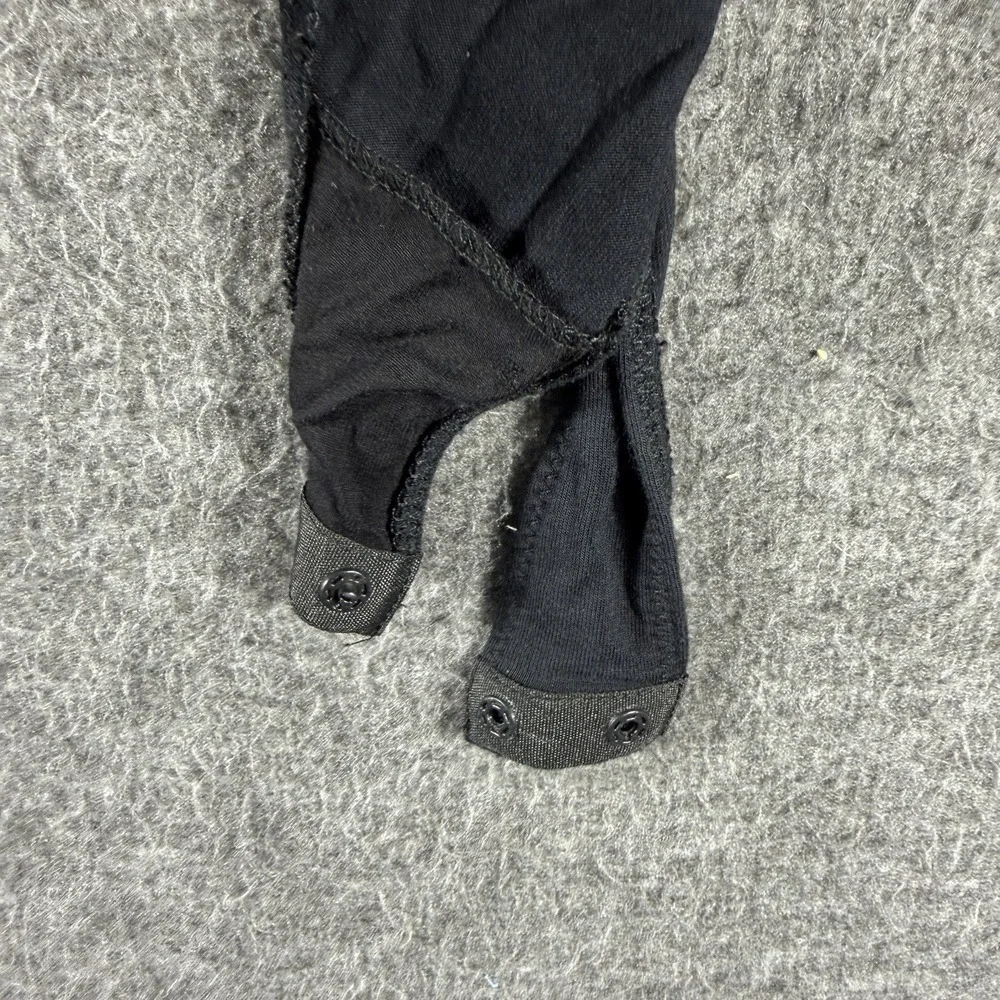 Free People Intimately Pretty Please  Open Tie Back Black Bodysuit Size Medium